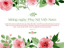 Lời chúc hay cho ngày 20/10