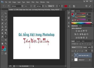 lỗi font chữ trong photoshop