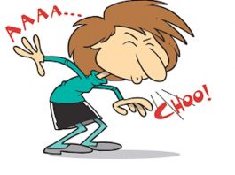 nhảy mũi hắt xì hơi theo giờ