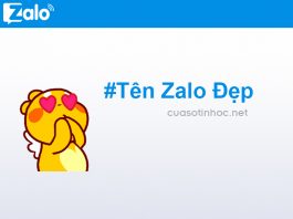 Những tên zalo đẹp nhất 2018