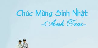 Chúc mừng sinh nhật anh trai