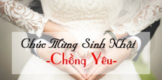 Lời chúc mừng sinh nhật chồng yêu