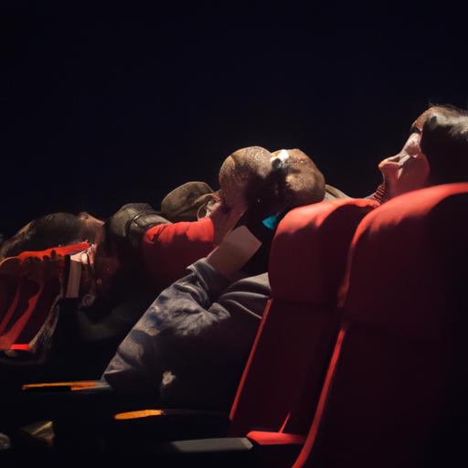 Khán giả xem phim với tai nghe, hoàn toàn chìm đắm trong trải nghiệm điện ảnh.