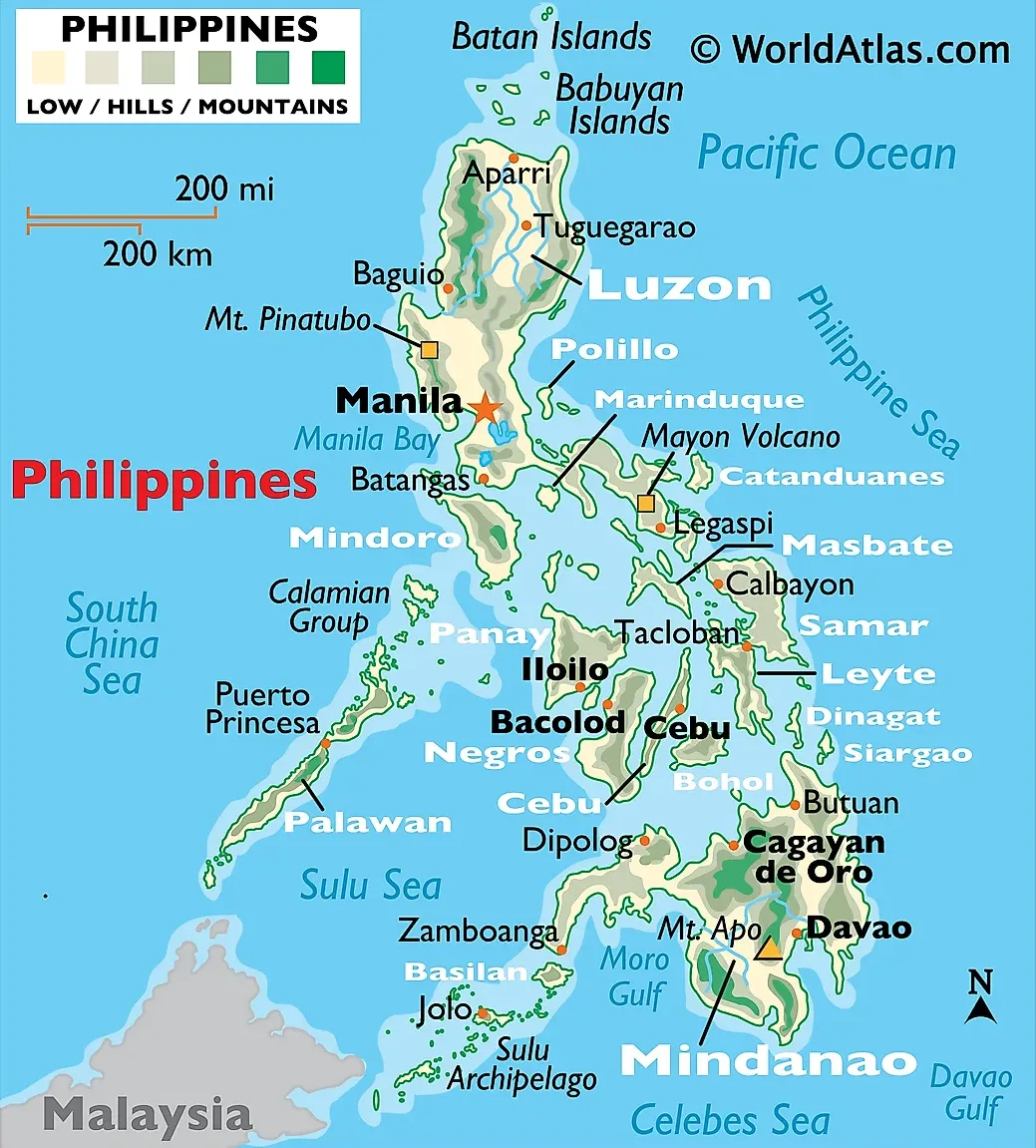 Bản đồ vị trí Philippines (Philippines location map)