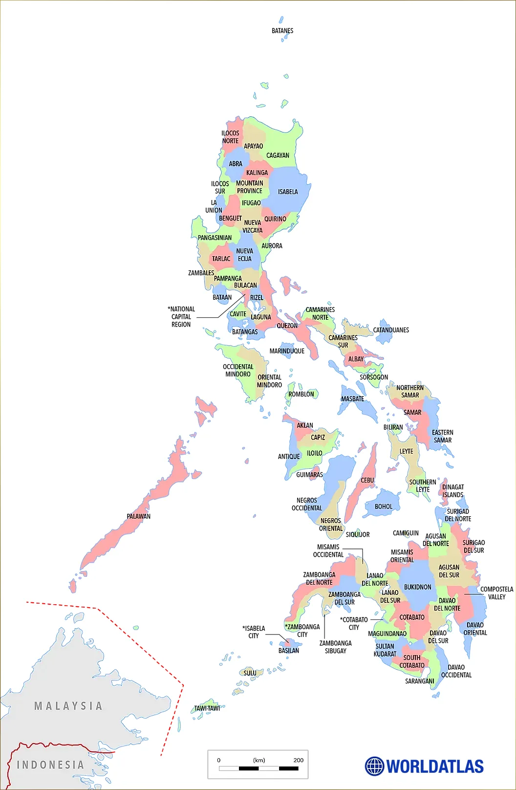 Bản đồ đơn vị hành chính Philippines (Map of administrative units of the Philippines)