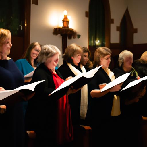 Đội ca hát alleluia trong nhà thờ