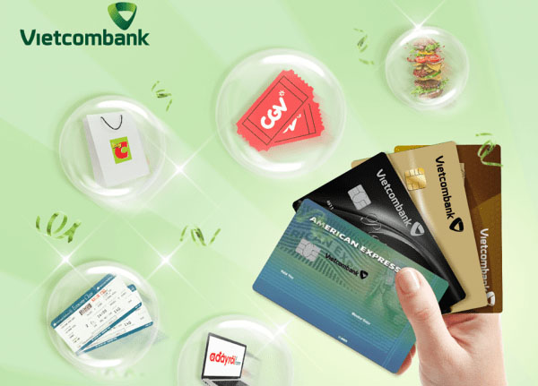 nhiều ưu đãi khi mở và dùng thẻ tín dụng Vietcombank