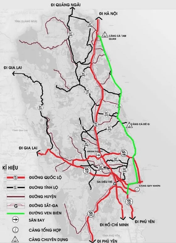 Hiện trạng giao thông tỉnh Bình Định